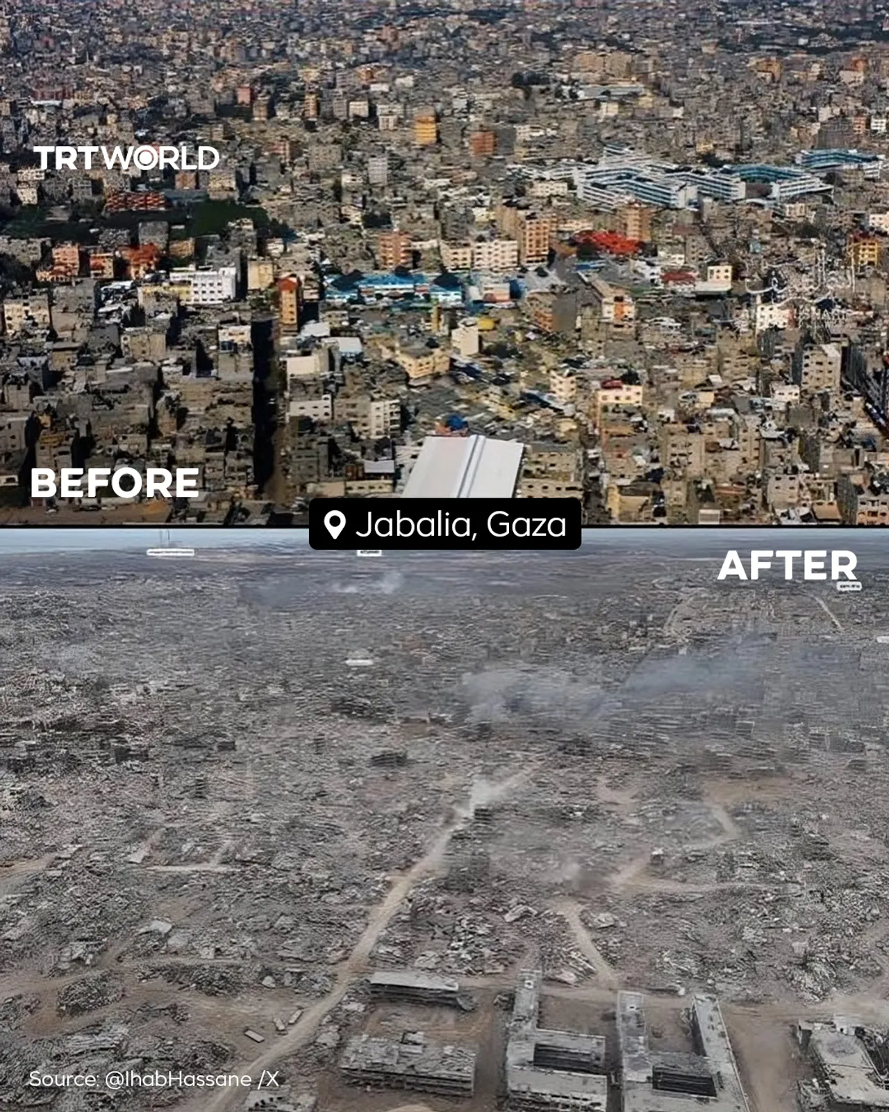 Israel turns Gaza's Jabalia into 'ghost town' amid massive destruction